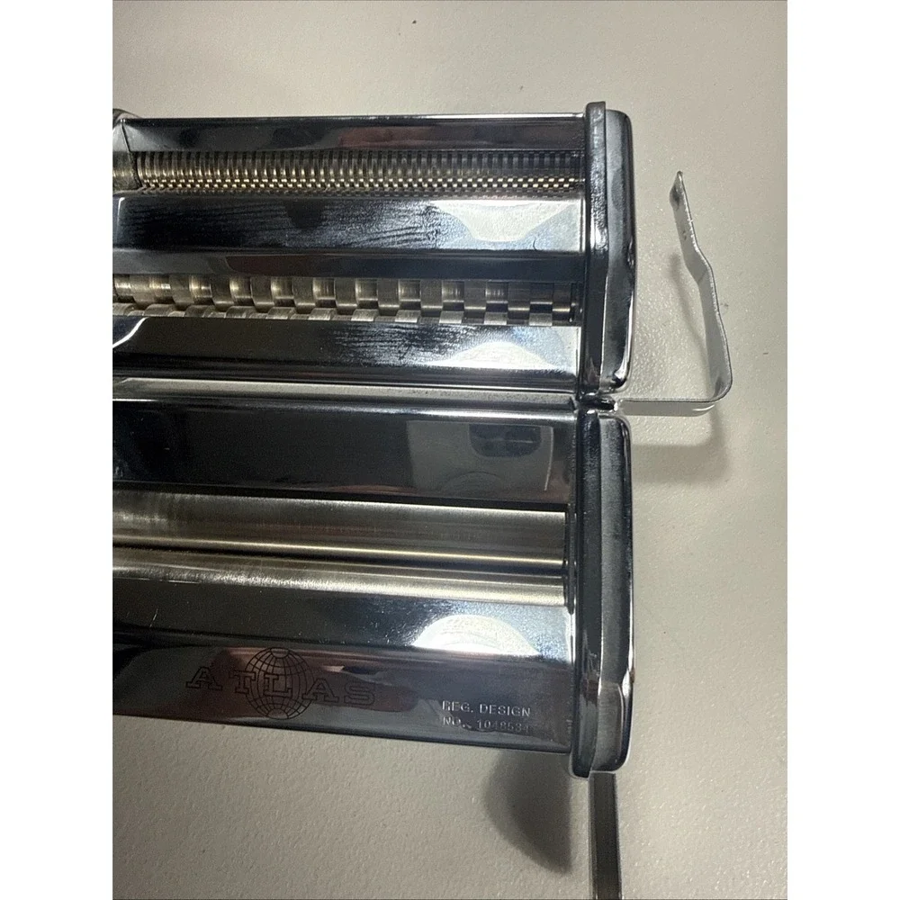 Marcato Atlas‎ Deluxe 150 Manual Crank Pasta Machine Noodle Maker Italy w/Crank